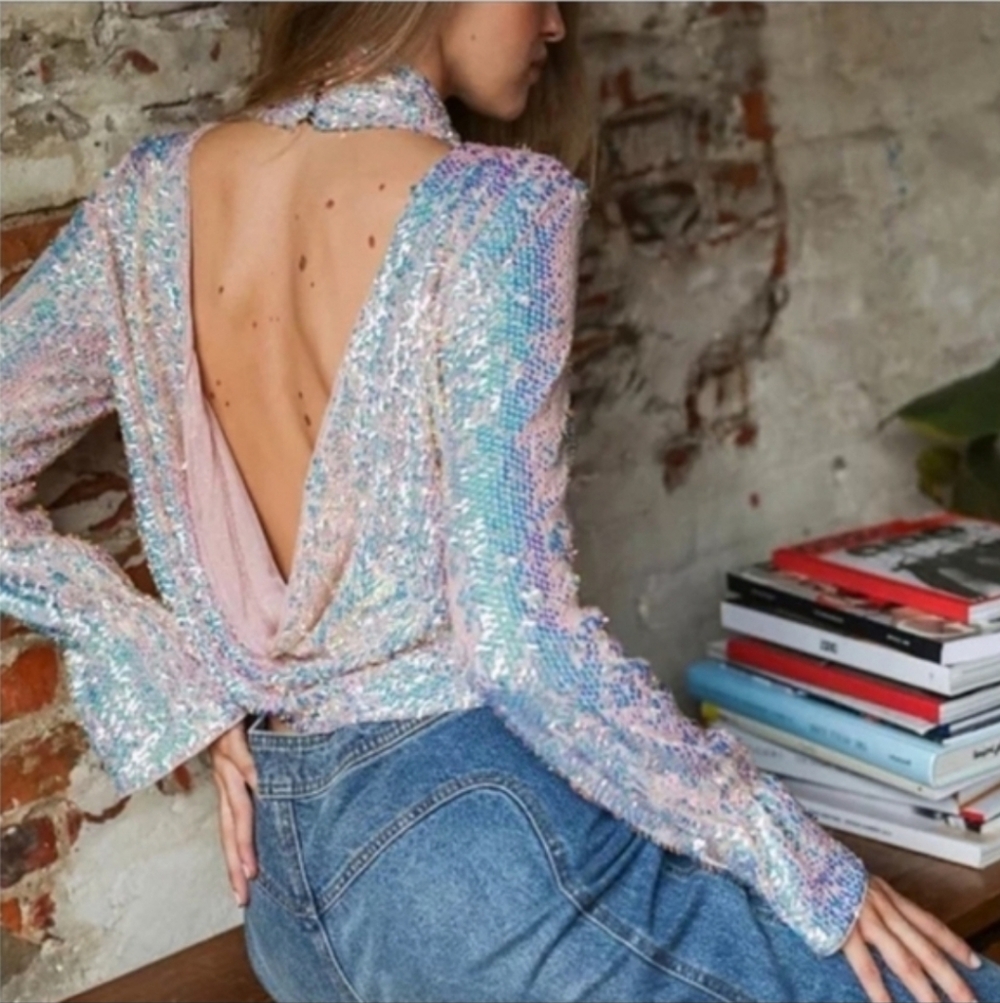 Moonstruck Top in Lilac GlowFree People Size LARGE